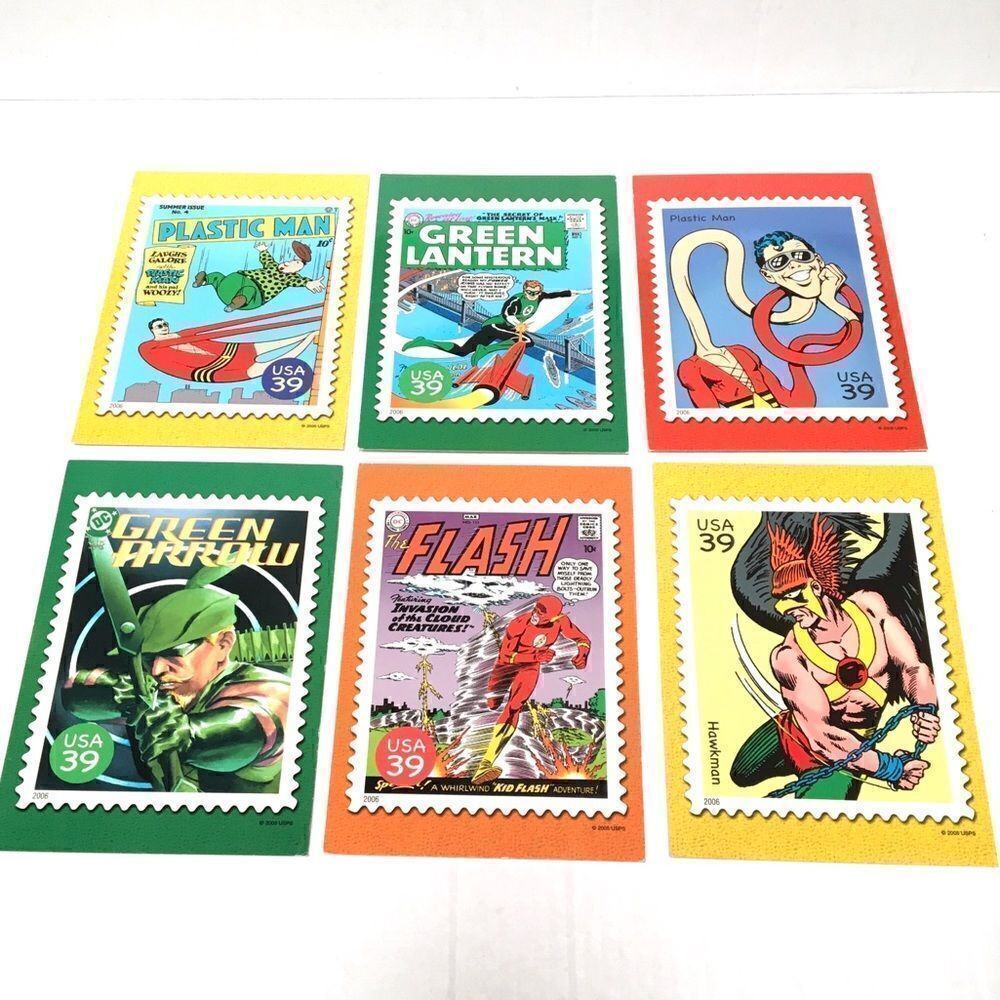 DC comics Super Hero 2005 postcards 6 pack‎
